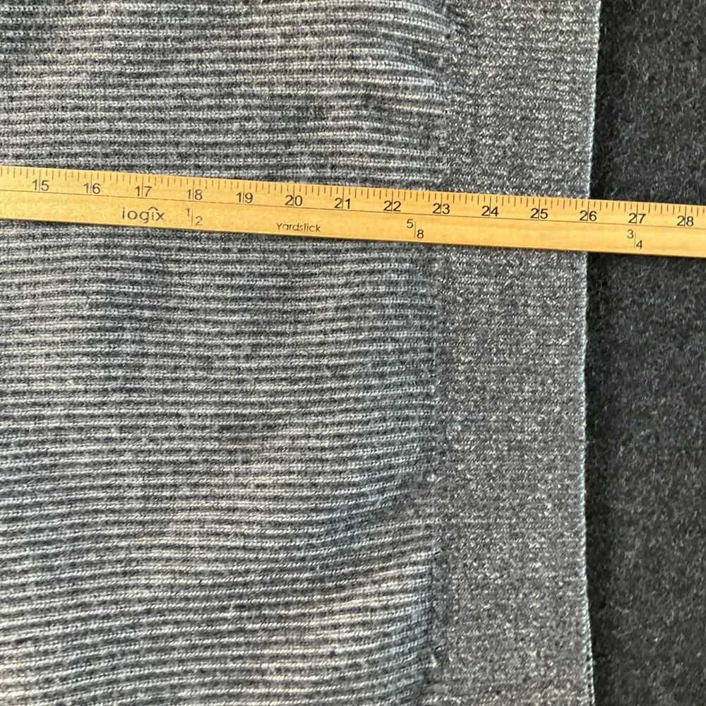 Banana Republic Sweater Mens S Grey Cashmere Wool Ribbed Quarter Zip Classic